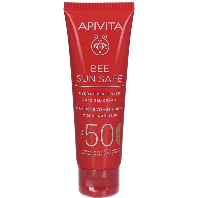 Apivita Bee Sun Hydra Fresh Tinted Face Gel Cream Spf50 50ml