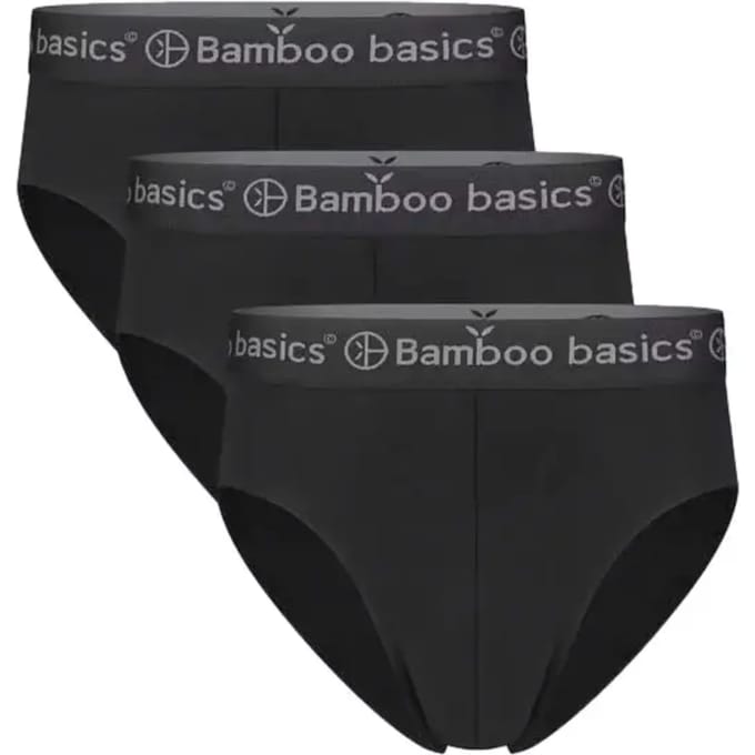 Comfortabel & Zijdezacht Bamboo Basics Slips James (3-pack) - Zwart - S