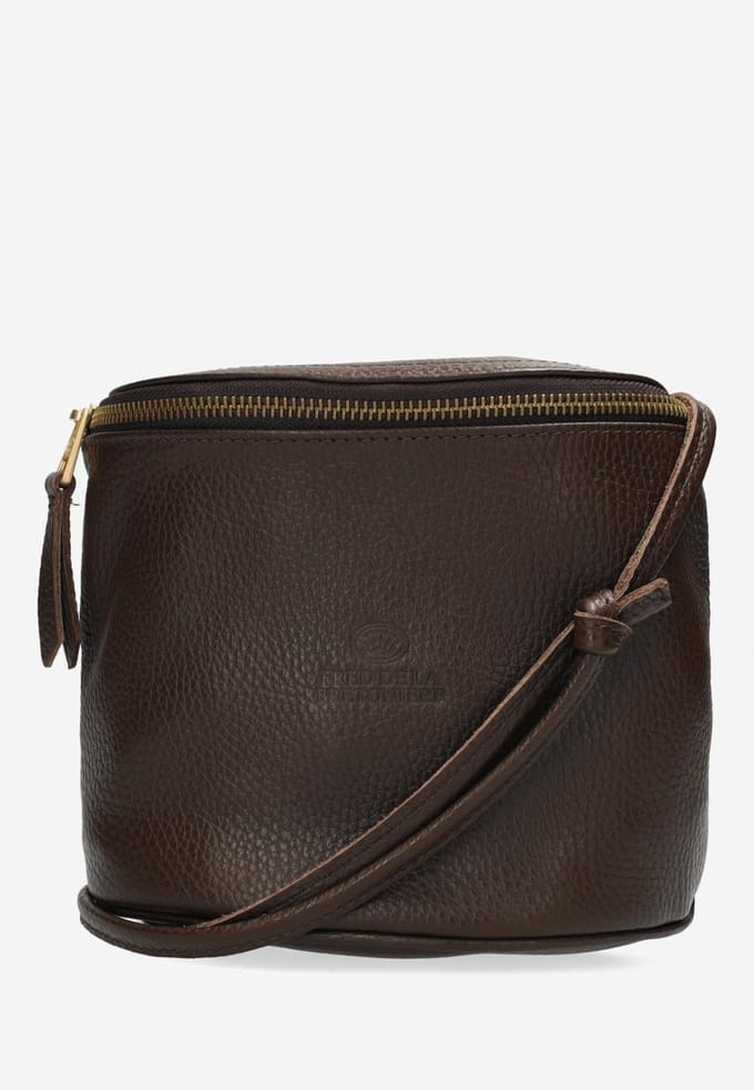 Fred De La Bretoniere - Marianneke Crossbody Donkerbruin - Maat One Size