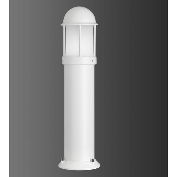 LCD Gepoedercoate tuinpadverlichting Mason, wit