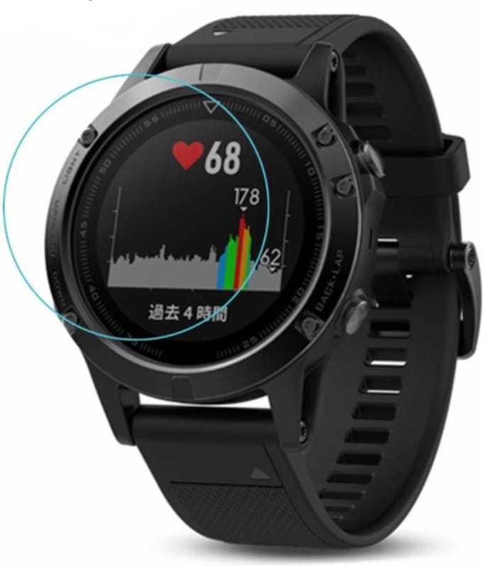 Strap-it Screen protector glas - beschermend glasplaatje geschikt voor Garmin Fenix 5 / Fenix 5 Plus