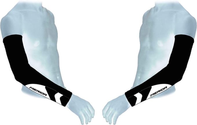 ARMWARMERS ZWART/WIT 3XL