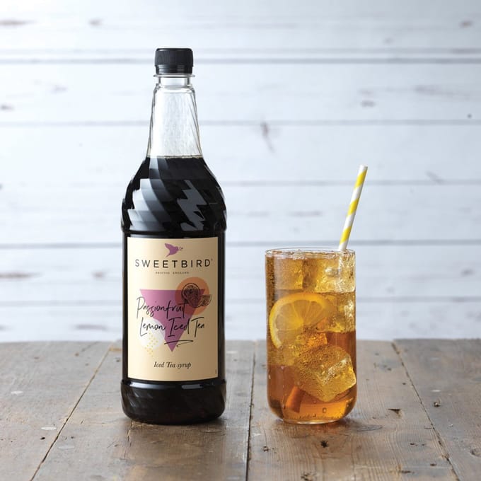 Siroop voor ijsthee Sweetbird Passionfruit Lemon Iced Tea, 1 l