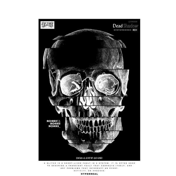 Distorted Skull Men's T-Shirt - White - M