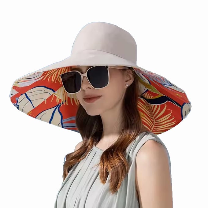 Dames Hoed Tropical XL - Zonnehoed - Dubbelzijdig Draagbaar - Zonbescherming