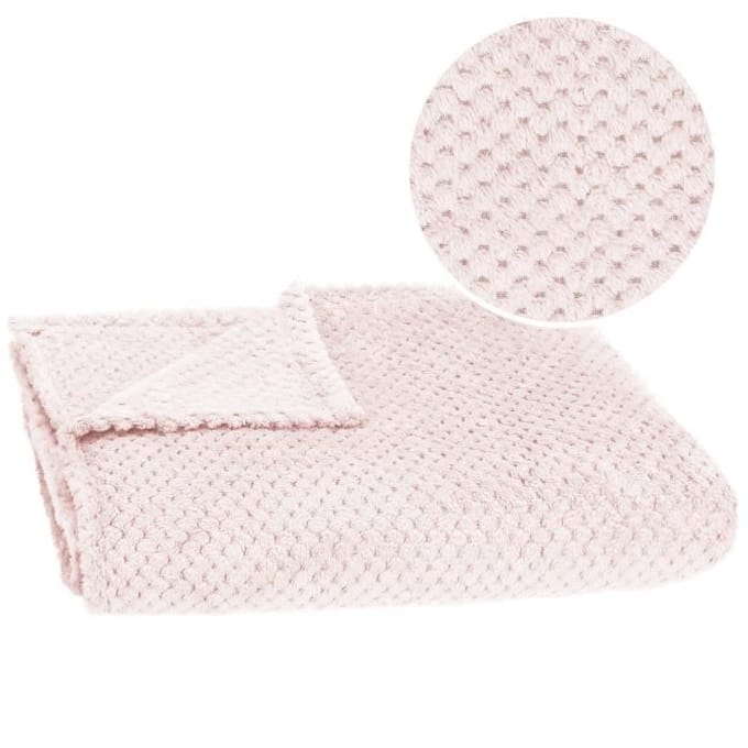Springos Plaid | Sprei | Deken | Woonaccessoires | 200x220 cm | Lichtroze