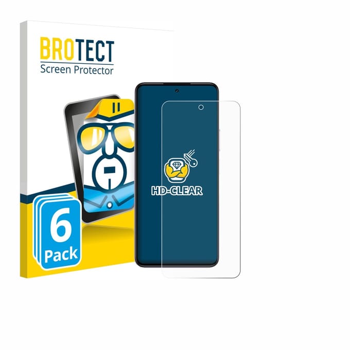 BROTECT - Screenprotector voor realme P4x - Folie Beschermfolie transparant 6 Stuks
