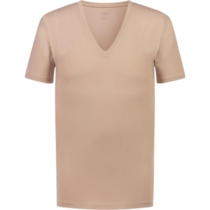 Mey V-neck Shirt T-shirts Beige 41007