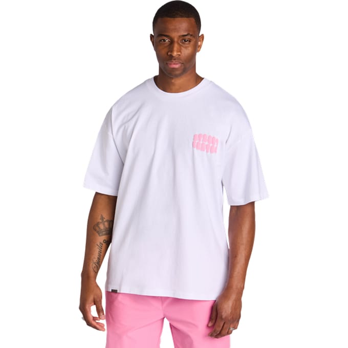 Street Cartel Orbit T-shirts Heren - Wit - Maat L - Katoen Jersey