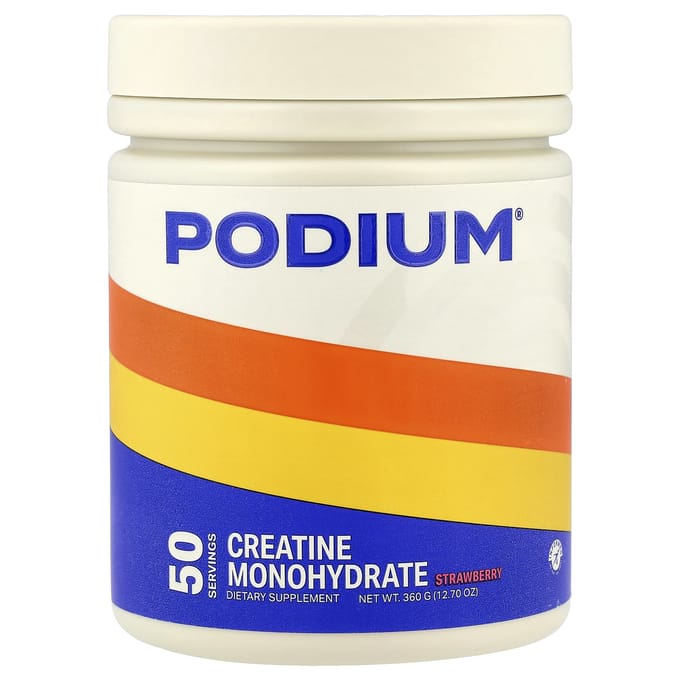 Podium Nutrition, Creatinemonohydraat, Aardbei, 360g (12,7 oz)