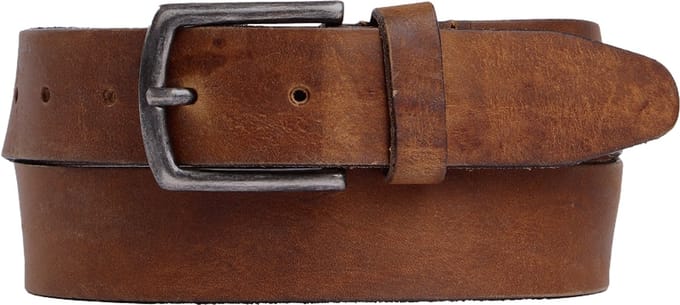 Presly & Sun Heren - Leren riem - Naturel - 105cm