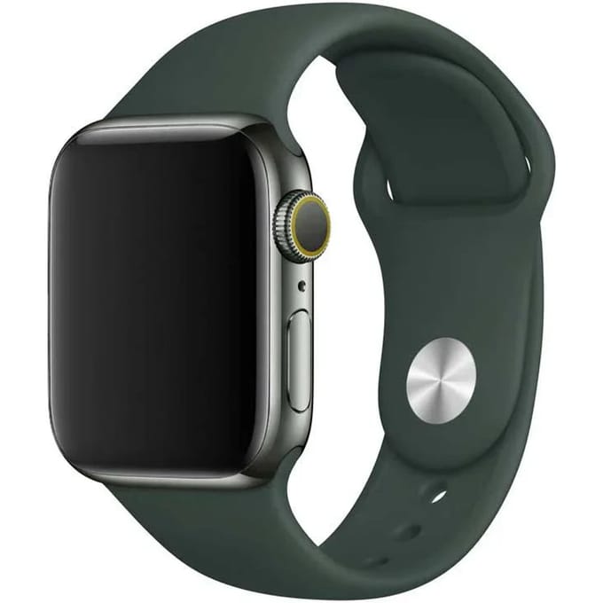 2+1 | Apple Watch Bandje - Siliconen - Cyprus Groen