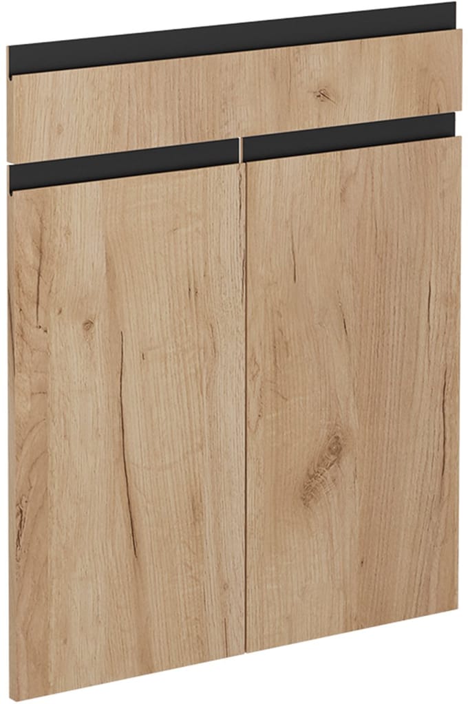 Vicco R-Line Keukenfront – 59.6 x 70.8 cm meubelfront voor de lade-onderkast Krachtige eik goud