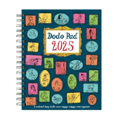 The Dodo Pad Original Desk Diary 2025 Hardcover- Week To View, Calendar Year Diary - Lord Dodo
