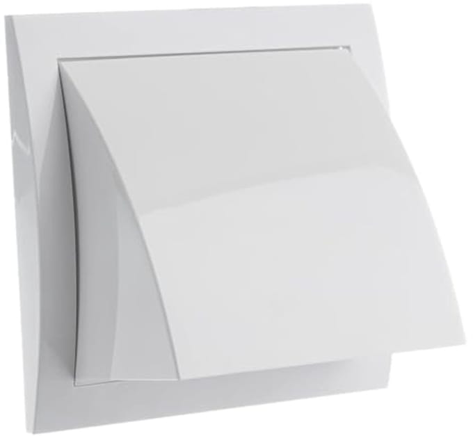 Weerbestendig Ventilatierooster Ø 100 mm met Terugslagklep en Insectengaas