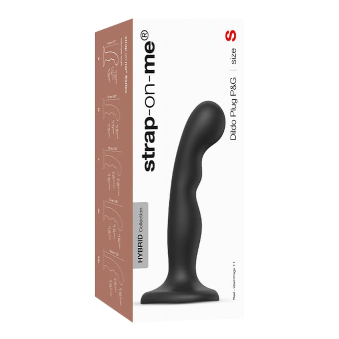 Strap-On-Me - Dildo Plug voor G-spot En P-spot - Zwart S