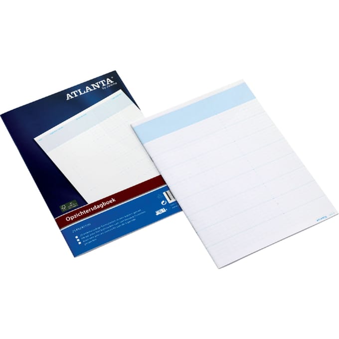 Opzichtersdagboek Djois Atlanta 294x207mm 20vel wit