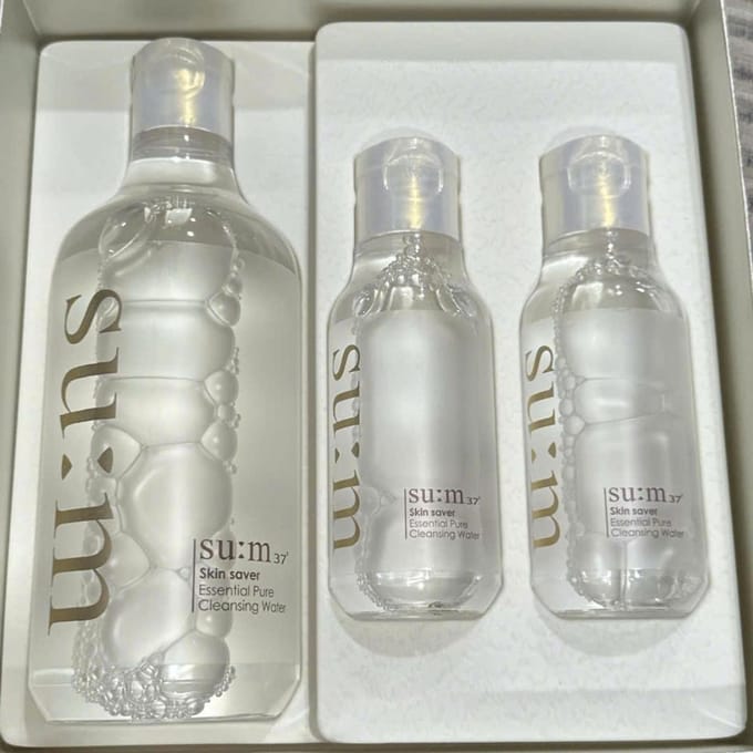 su:m37 Skin Saver Essential Pure Cleansing Water Special Set 500ml+100ml x 2ea gray