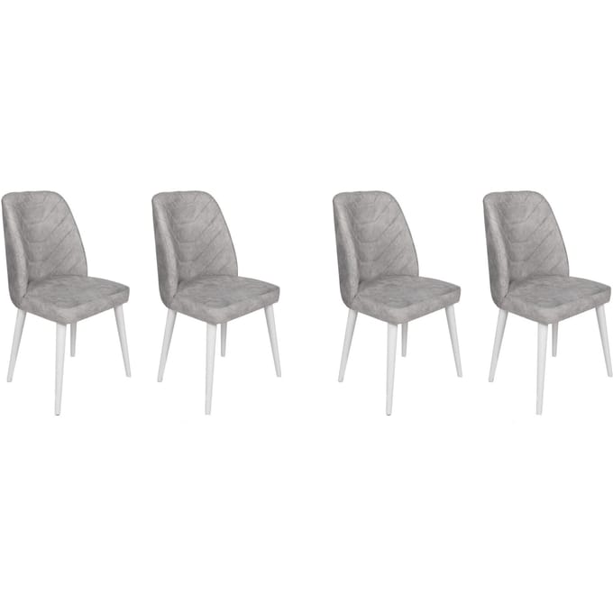 Set van 4 eetkamerstoelen Dallas velvet | Atelier Del Sofa