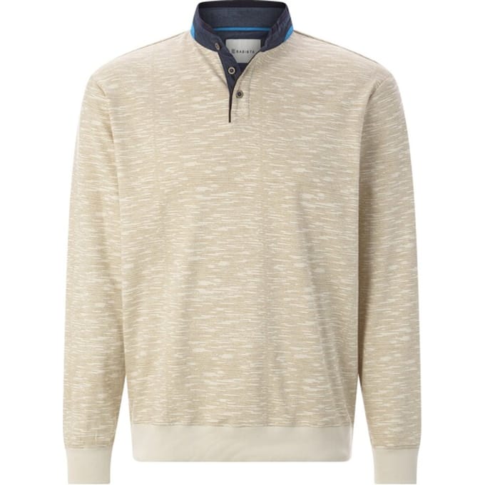 Babista herren Sweatshirt - 44/46 - beige - Plus Size