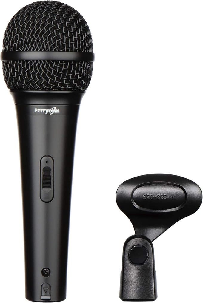 Dynamische Zang- en Instrumentmicrofoon voor Karaoke met Standaard en Aan/Uit-Schakelaar