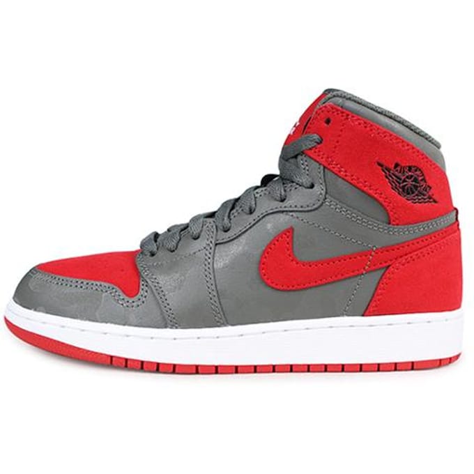 Jordan 1 Retro Hi Prem Bred Camo BG 822858-032 36.5 gray