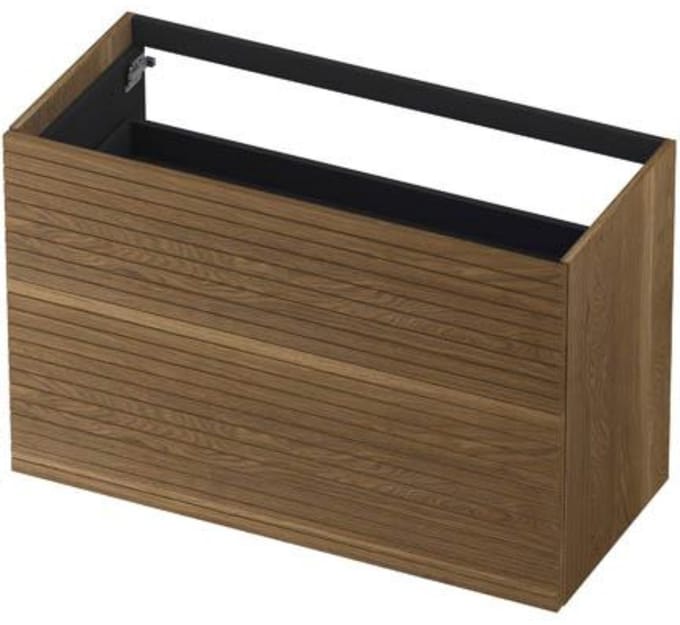 INK - Onderkast 2 Laden Push To Open Horizontaal Gefreesd Bestaande Uit: - 1000x450x650 Mm - Massief Eiken Aqua
