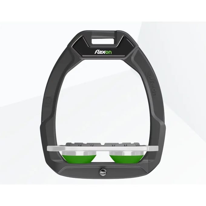 Veiligheid stijgbeugels Plat Grip Antraciet/Grijs/Groen Flex-On Safe-On