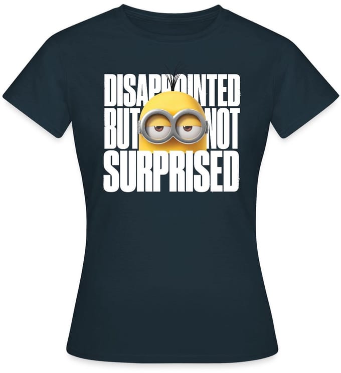 Minions Kevin Teleurgesteld Maar Niet Verrast T-Shirt Dames