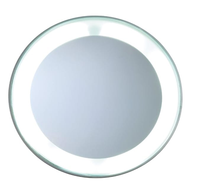 Tweezerman Lighted 15x Magnifying Mirror - Compact and Portable