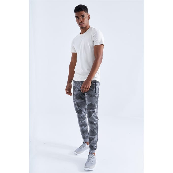 Heren Camouflage Slim Fit Sweatpants