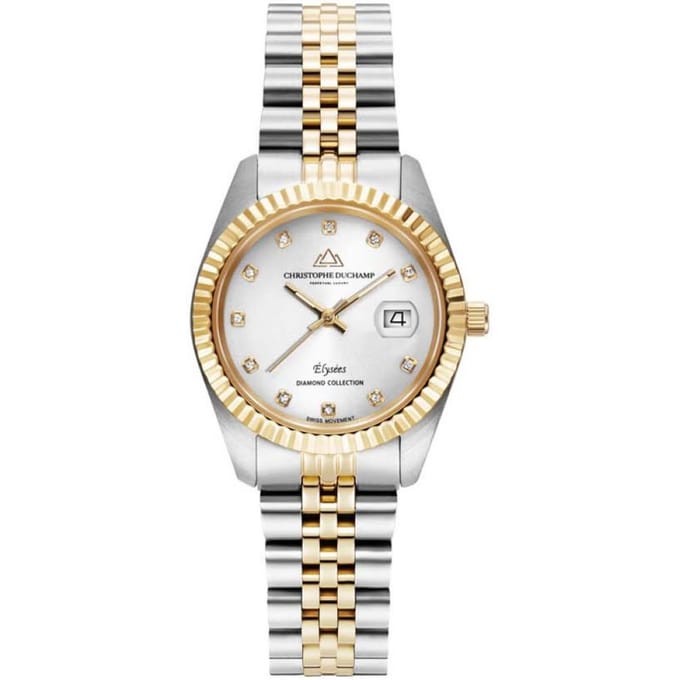 Christophe Duchamp Diamond Elysees CD7201-5 dames Horloge 33mm 5ATM