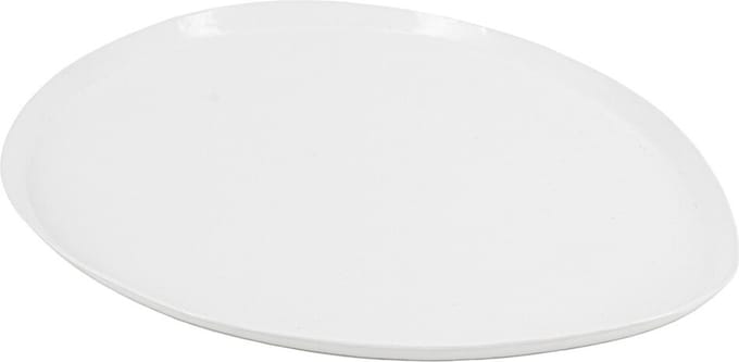 HomeBound by KY | Dienblad organisch hammered wit | 38x30x1cm | dienblad wit organisch