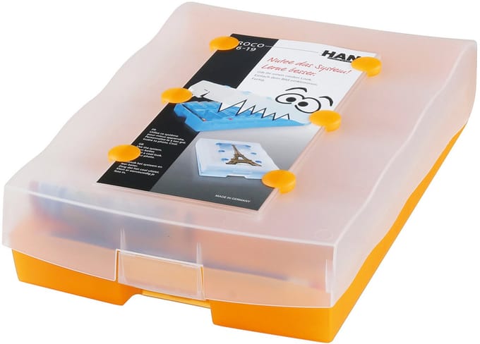 HAN CROCO 9988-693 Flashcards Grijs (doorschijnend) Aantal kaarten (max.): 2.000 kaarten DIN A8 liggend