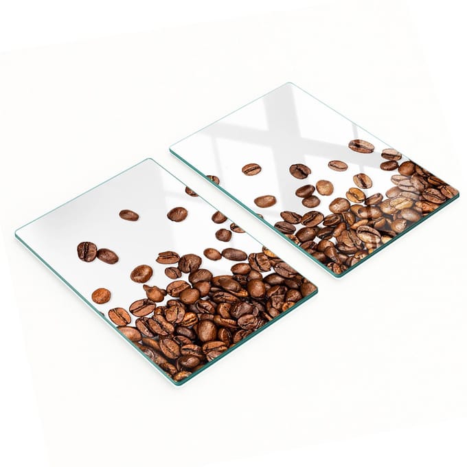 Geharde, multifunctionele, decoratieve koffieplanken van glas, 2x40x52 cm