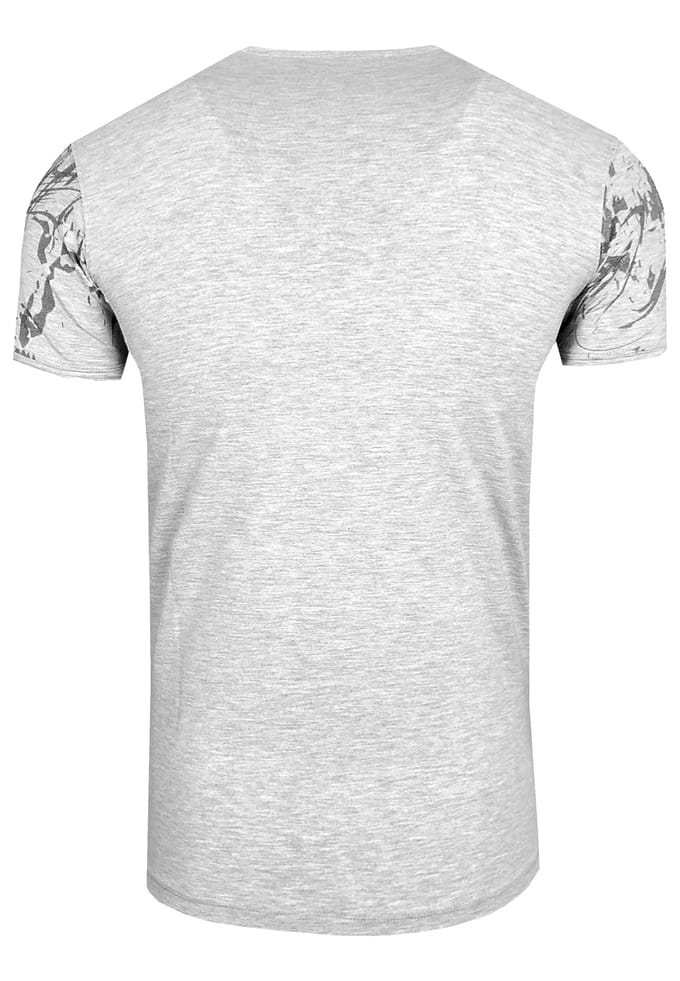 T-shirt met V-hals in strassontwerp