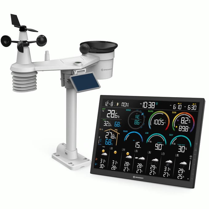 Bresser Weerstation - 4CAST - 18,5" - WLAN - Met 8-in-1-Sensor