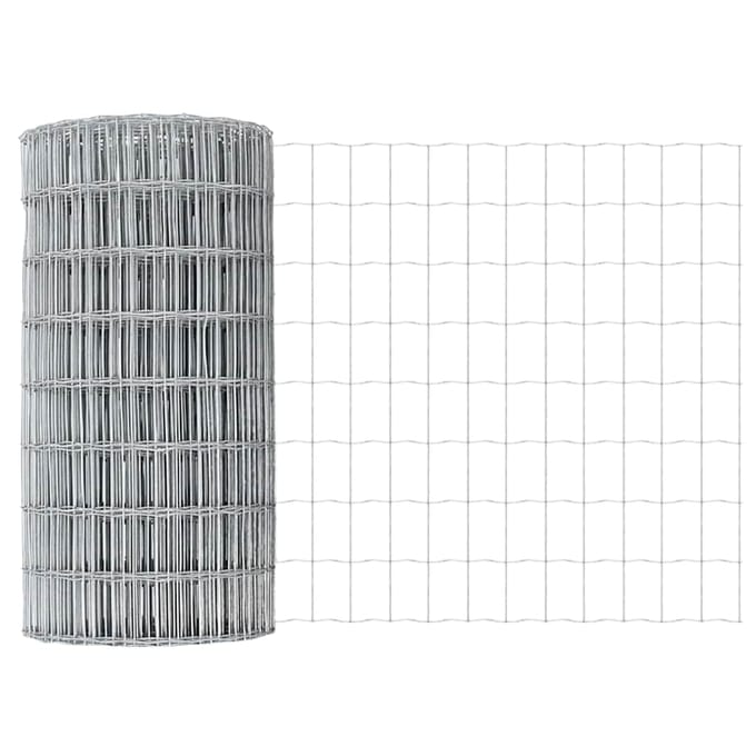 vidaXL - Euro - Hek - 0,4 - x - 10 - m - PVC-gelaagd - ijzer