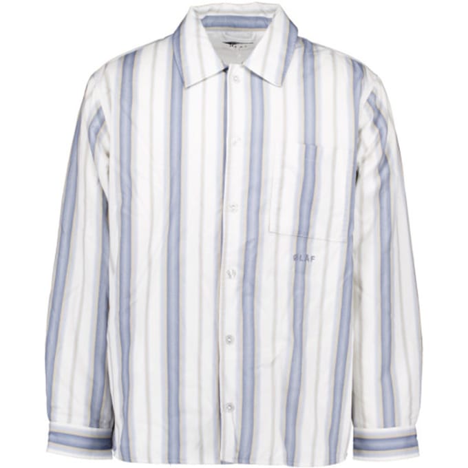 Olaf ØlÅf padded stripe overshirts m160509