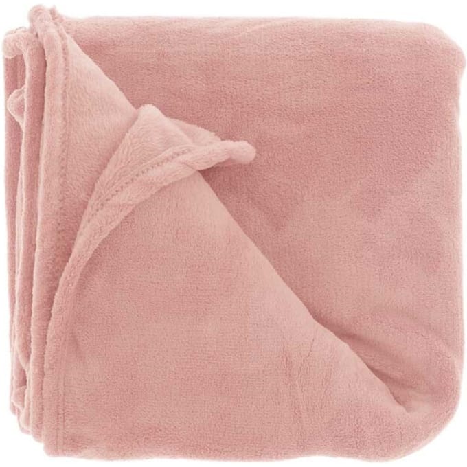 Unique Living - Plaid Claudi 130x160cm Old Pink