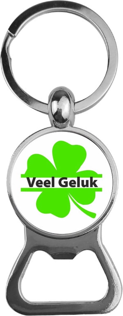Bieropener Glas - Veel Geluk