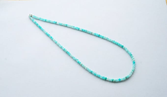 Gefacetteerd Amazoniet collier