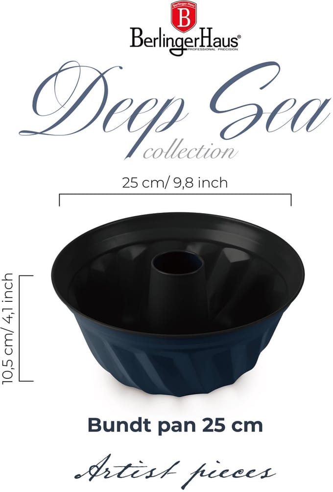 Berlinger Haus - Tulband - Ø25 - Deep Sea Mat blauw