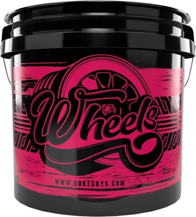 Nuke Guys Grit Guard Wheels emmer Zwart Rood 13 Liter