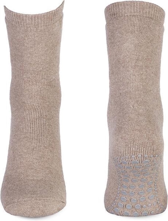 Antislip kindersokken van katoen – Beige – 31-34