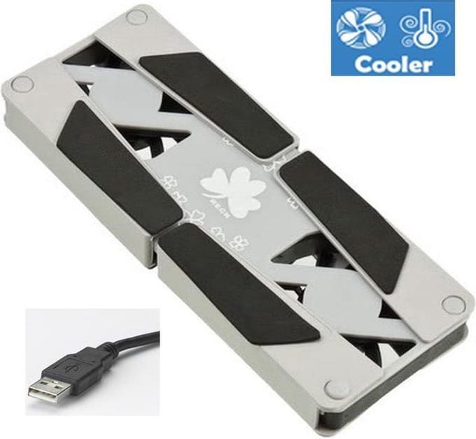 LOUZIR Laptop Koeler - Laptop Standaard - USB - Notebook Stand - Notebook Cooler