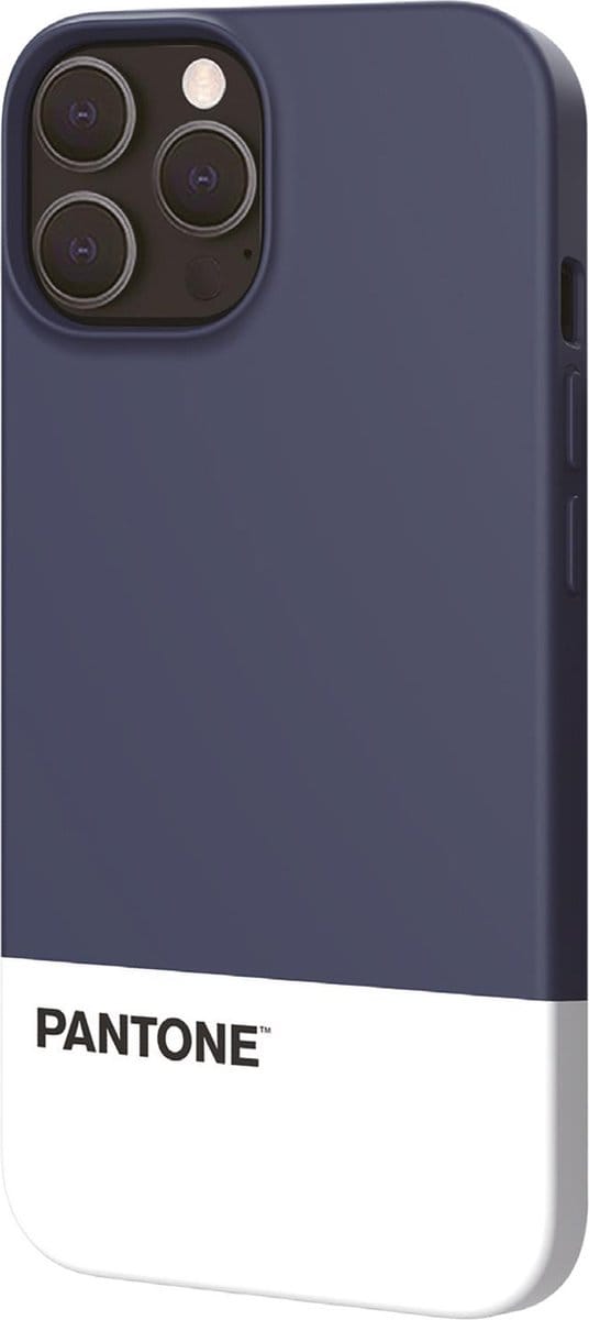 Pantone Design Silicone Hoesje iPhone 13 Pro Max - Backcover - Blauw – Celly