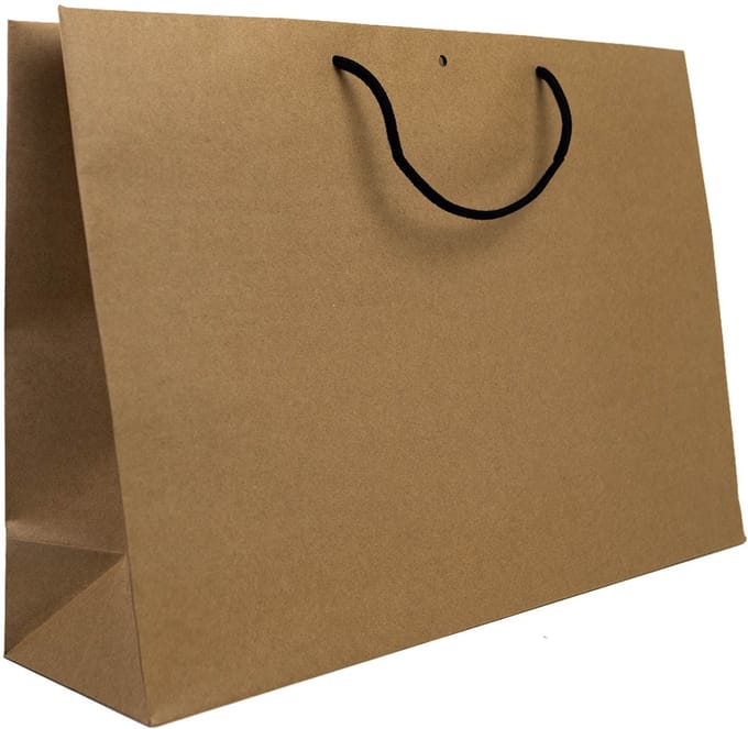 10x cadeautasjes Bruin Extra groot
