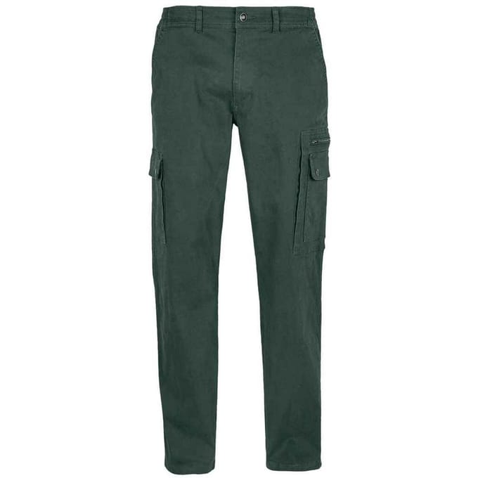 SOLS Heren Docker Stretch Cargo Broek (Bosgroen)