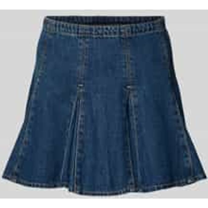 mini-jeansrok van mix van katoen en lyocell model 'GODET'
